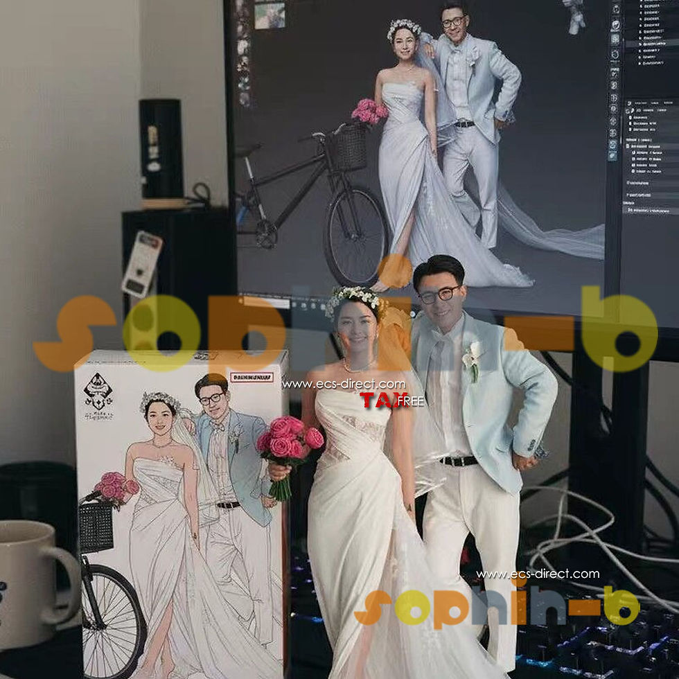 Thumbnail: Custom 3D Printed Statue from Wedding Photo –  Full Body Figure Miniature