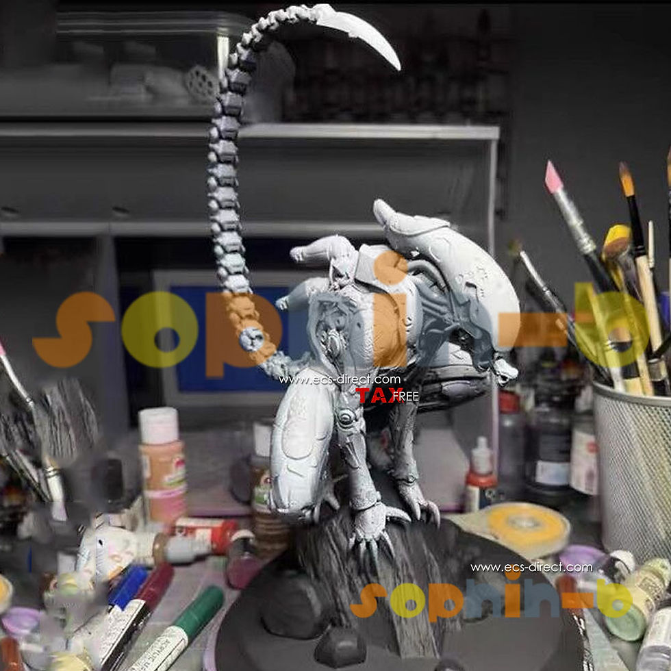 Thumbnail: Alien Xenomorph 2 Heads Resin 1:4 Model Kit Unpainted 3d Print GK Statue Figure