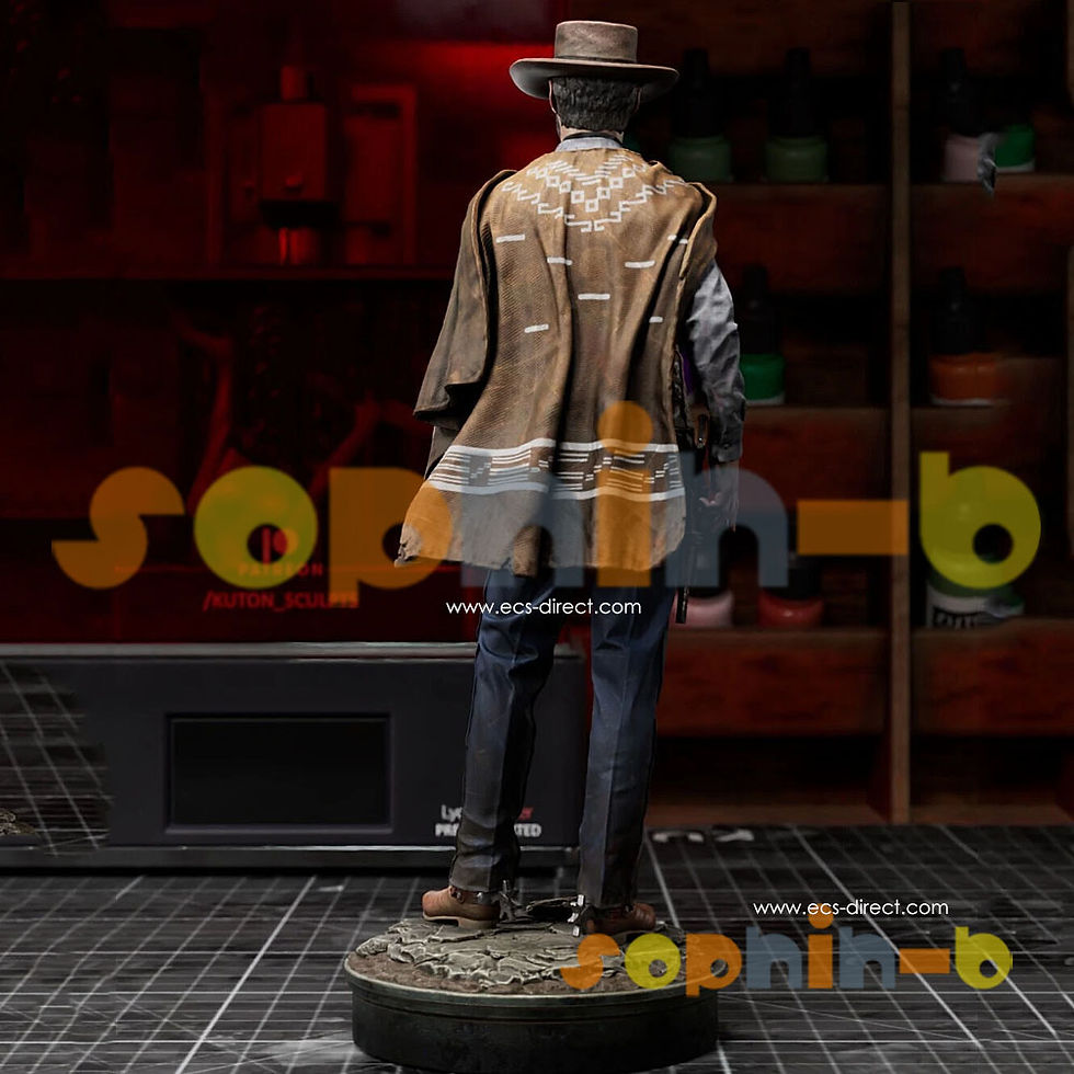 Thumbnail: Cowboy Eastwood Resin 1:4 Scale Model Kit Unpainted 3d Print GK Statue Figure