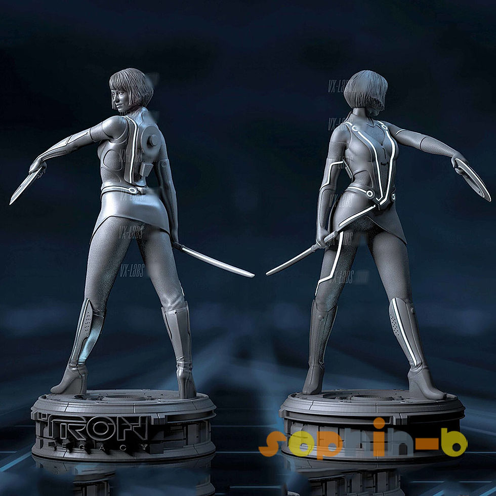 Thumbnail: Quorra Tron Legacy NSFW Resin 1:4 Model Kit Unpainted 3d Print GK Statue Figure