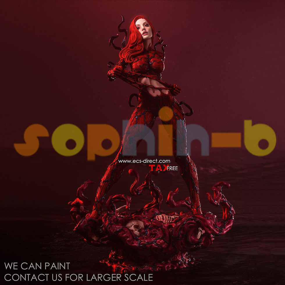 Thumbnail: Carnage Mary Jane NSFW Resin 1:4 Model Kit Unpainted 3d Print GK Statue Figure