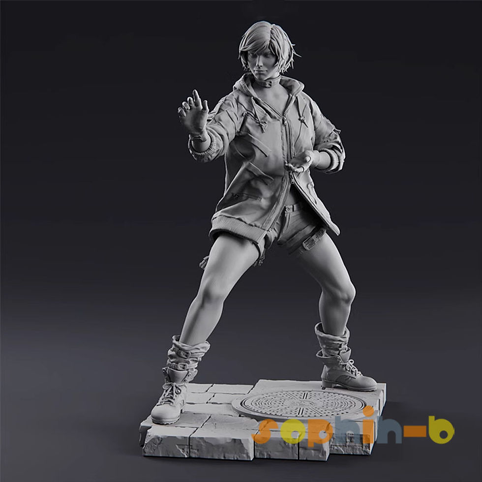 Thumbnail: Devil Reina Tekken 8 Resin 1:4 Scale Model Unpainted 3d Printed GK Statue Figure