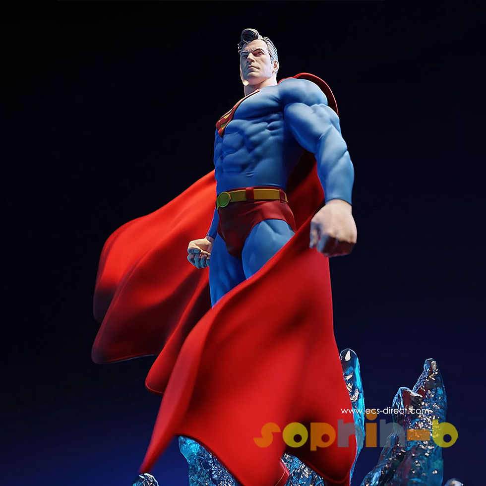 Thumbnail: Man of Steel Supeman Resin 1:6 Model Kit Unpainted 3d Print GK Statue Figure