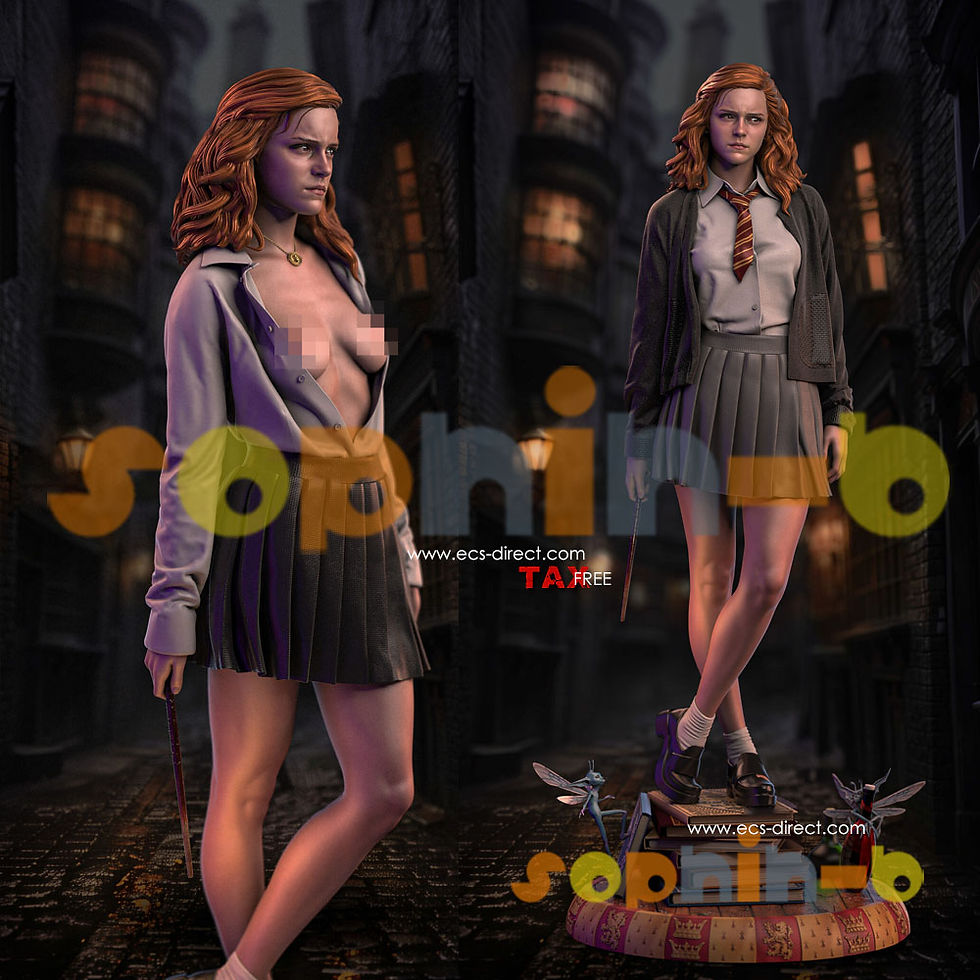 Thumbnail: Hermione NSFW 1:4 Model Kit Unpainted 3d Print Garage Kit Statue Figure