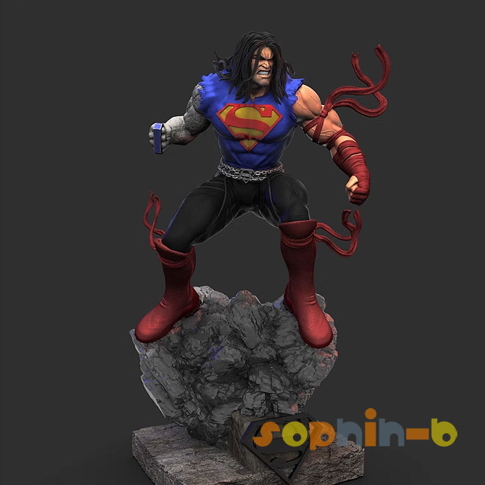 Thumbnail: Superman Death Metal Resin Model Kit Unpainted 3d Printed GK Statue Figure