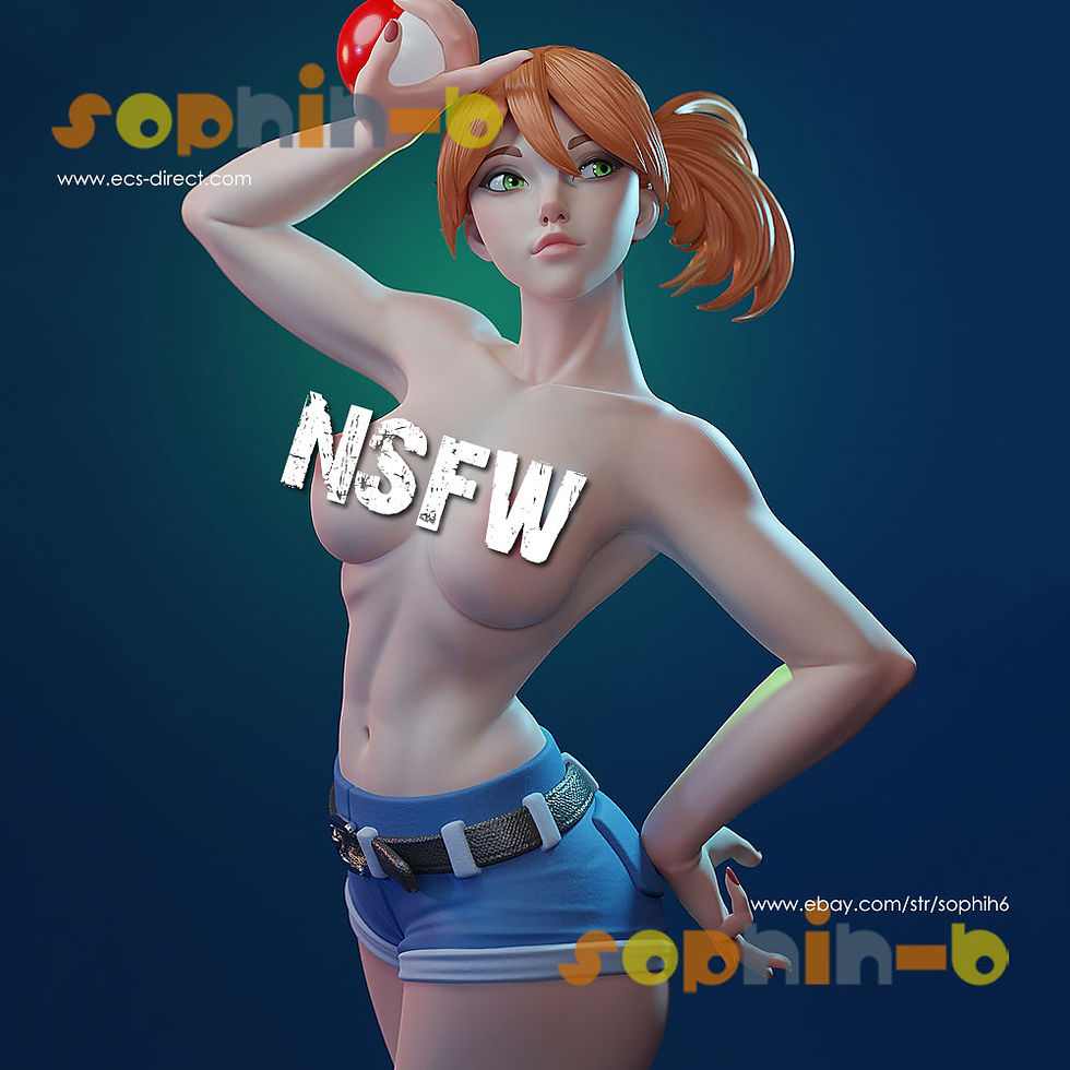 Thumbnail: Misty NSFW Resin 1:4 Scale Model Kit Unpainted 3d Print GK Statue Figure