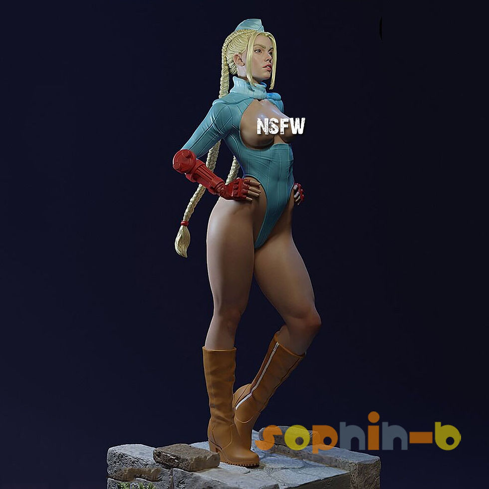Thumbnail: Cammy NSFW Street Fighter 1:4 Model Kit Unpainted 3d Print GK Statue Figure