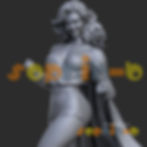 Thumbnail: Sexy Supergirl Retro Resin 1:4 Scale Model Kit Unpainted 3d Print Statue Figure