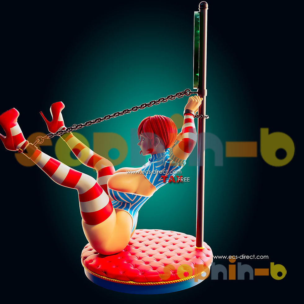 Thumbnail: Wendy's Burger Girl NSFW 1:4 Model Kit Unpainted 3d Print GK Statue Figure