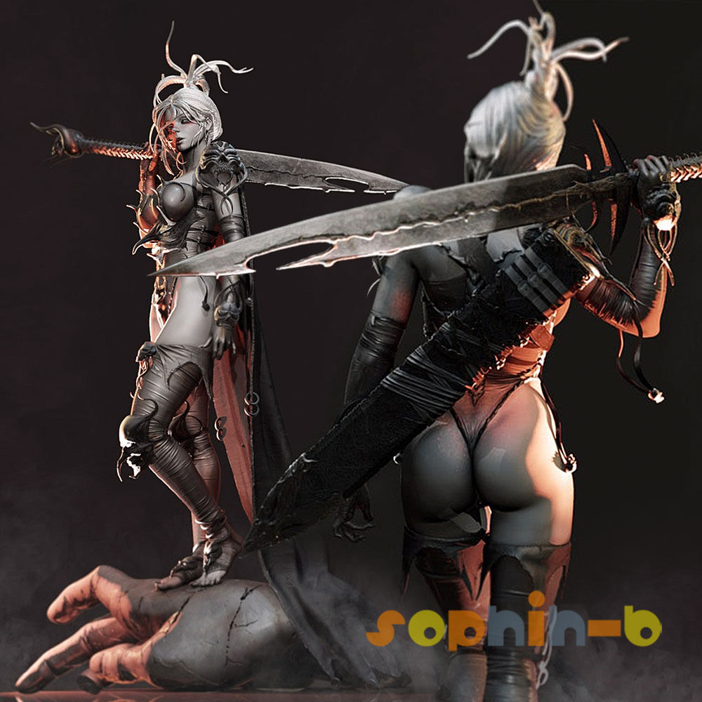 Lady Warrior Resin 1:4 Scale Model Kit Unpainted 3d Printed GK Statue Figure