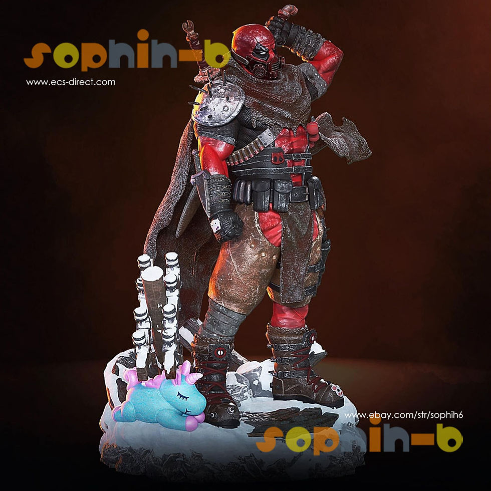 Thumbnail: Deadpool Nuclear Winter Resin 1:6 Model Kit Unpainted 3d Print GK Statue Figure