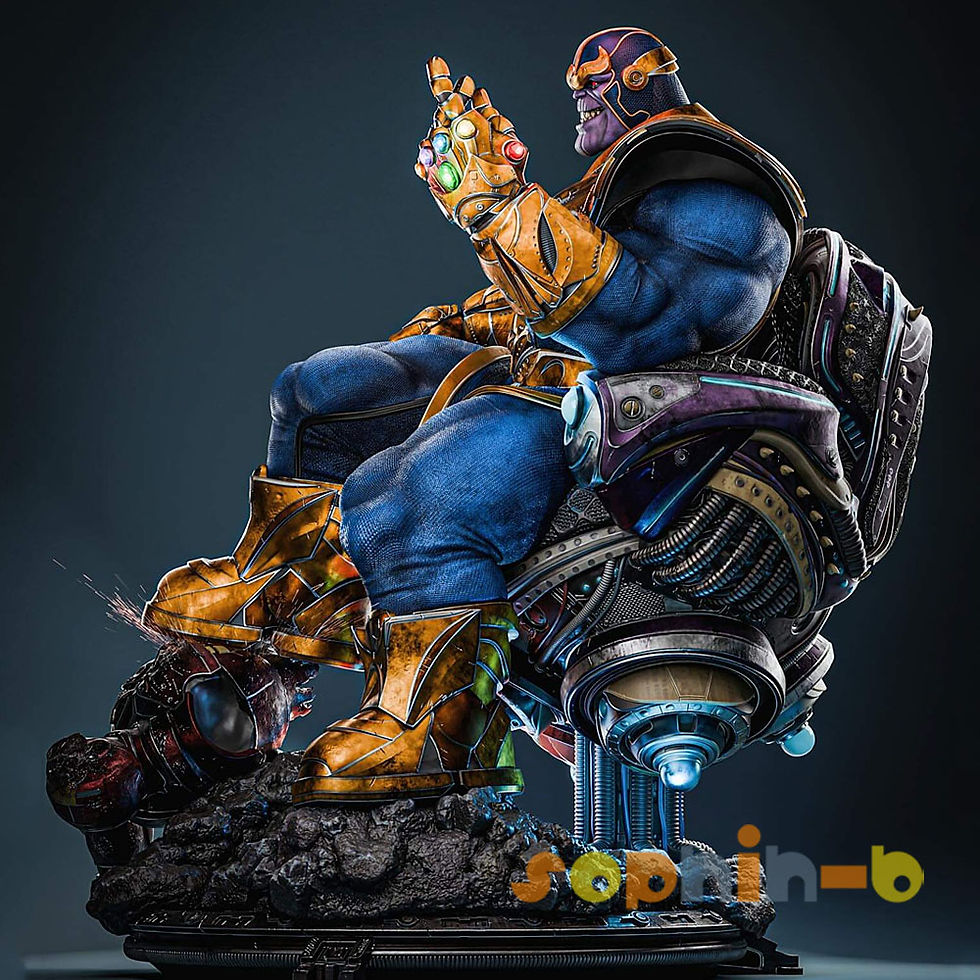 Thumbnail: Thanos vs Iron Man Resin 1:6 Scale Model Kit Unpainted 3d Print GK Statue Figure