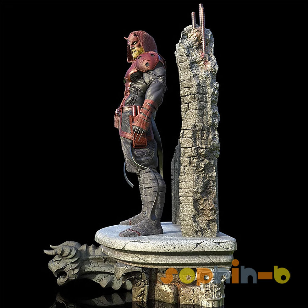 Thumbnail: The King Daredevil Resin 1:6 Model Kit Unpainted 3d Printed GK Statue Figure