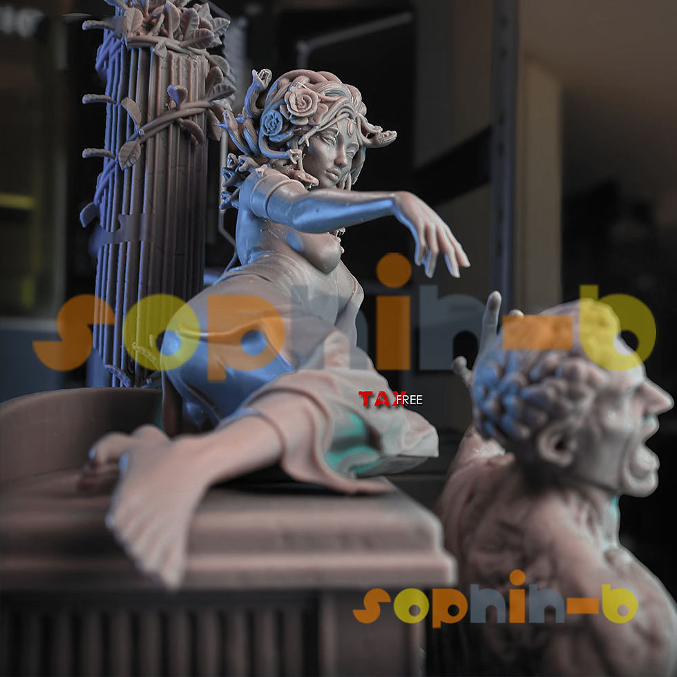 Thumbnail: Medusa Snake Stone 1:6 Scale Model Kit Unpainted 3d Print GK Statue Figure