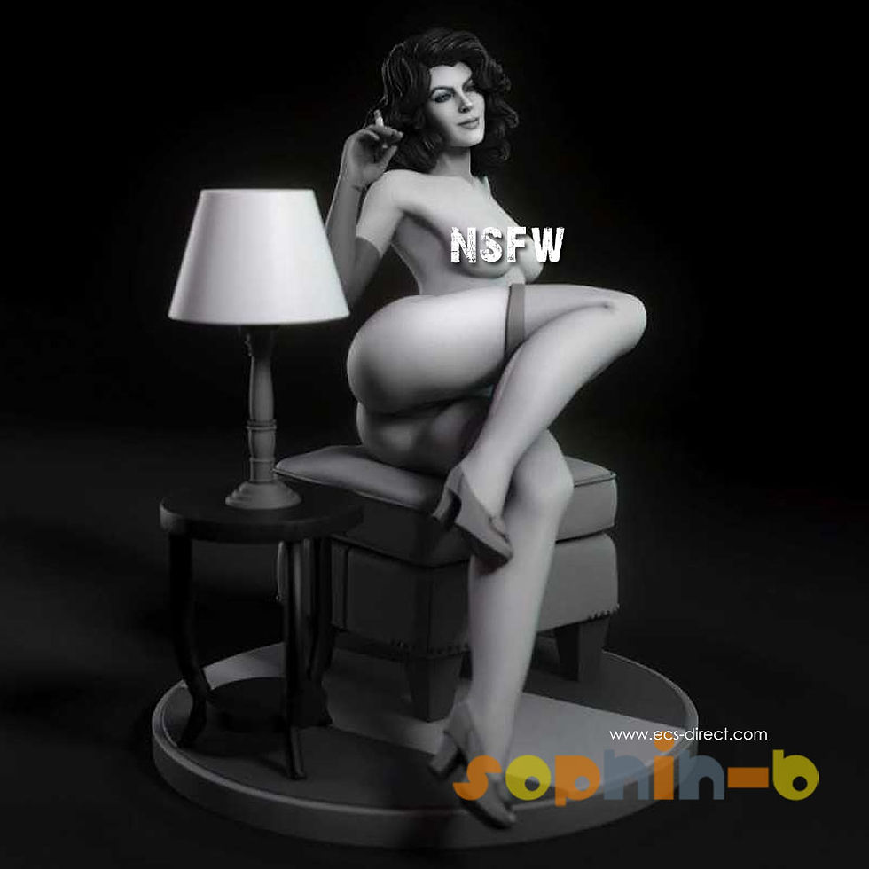 Thumbnail: Ava Jessica NSFW Resin 1:4 Scale Model Kit Unpainted 3d Print GK Statue Figure
