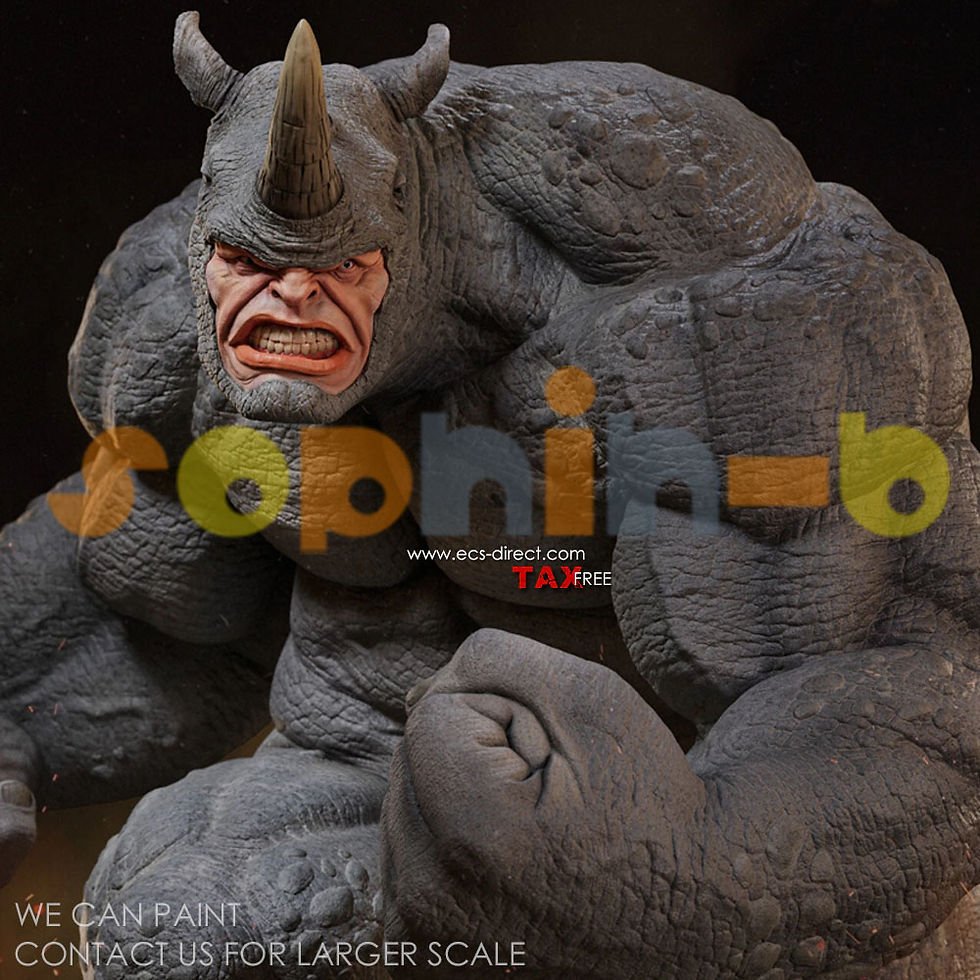 Thumbnail: Rhino Resin 1:4 Scale Model Kit Unpainted 3d Print GK Statue Figure