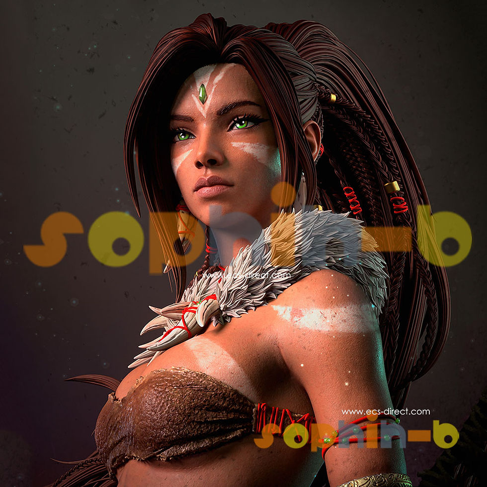 Thumbnail: Nidalee Sexy Resin 1:6 Model Kit Unpainted 3d Print Garage Kit Statue Figure