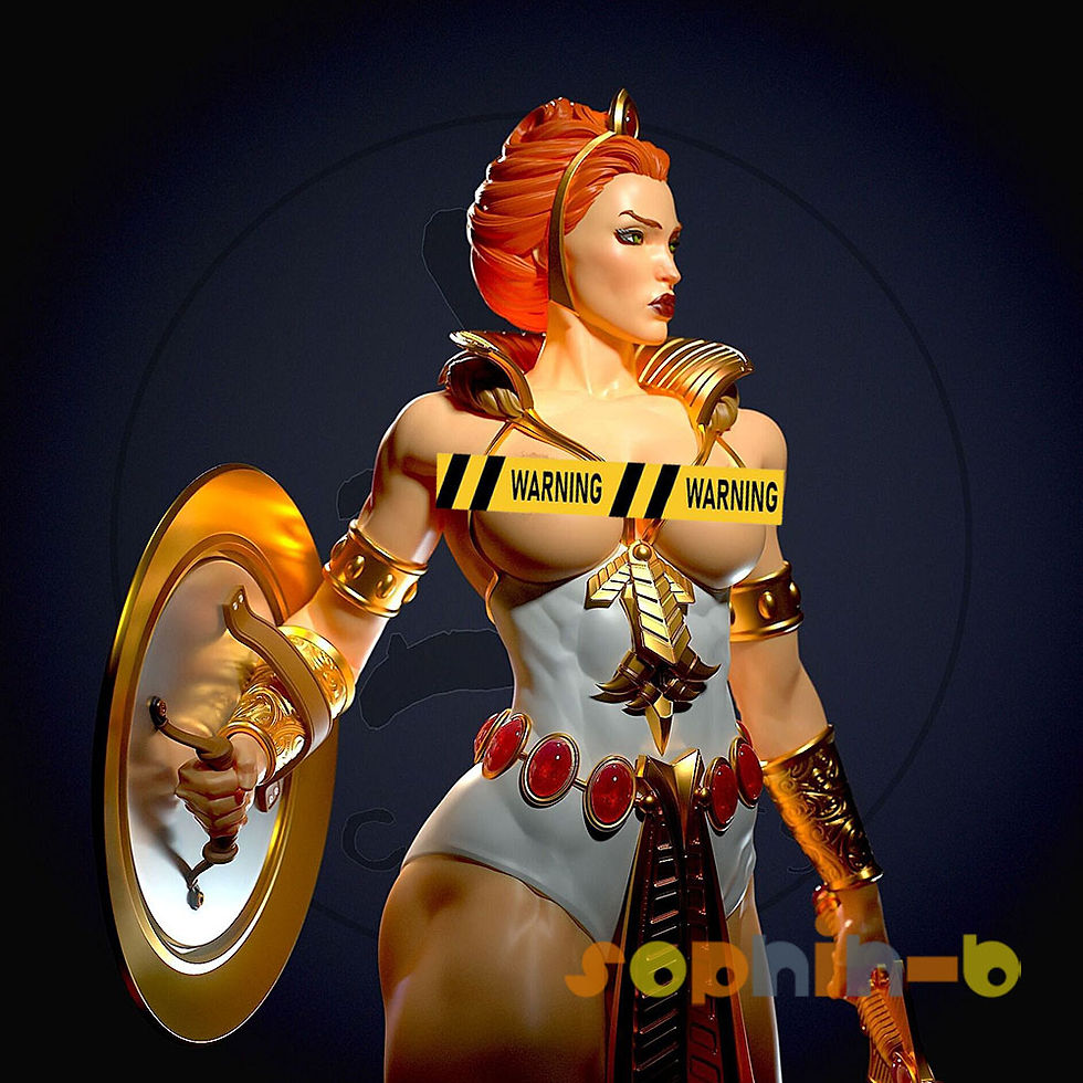 Thumbnail: Teela Master of the Universe Resin Model Kit Unpainted 3d Printed Statue Figure