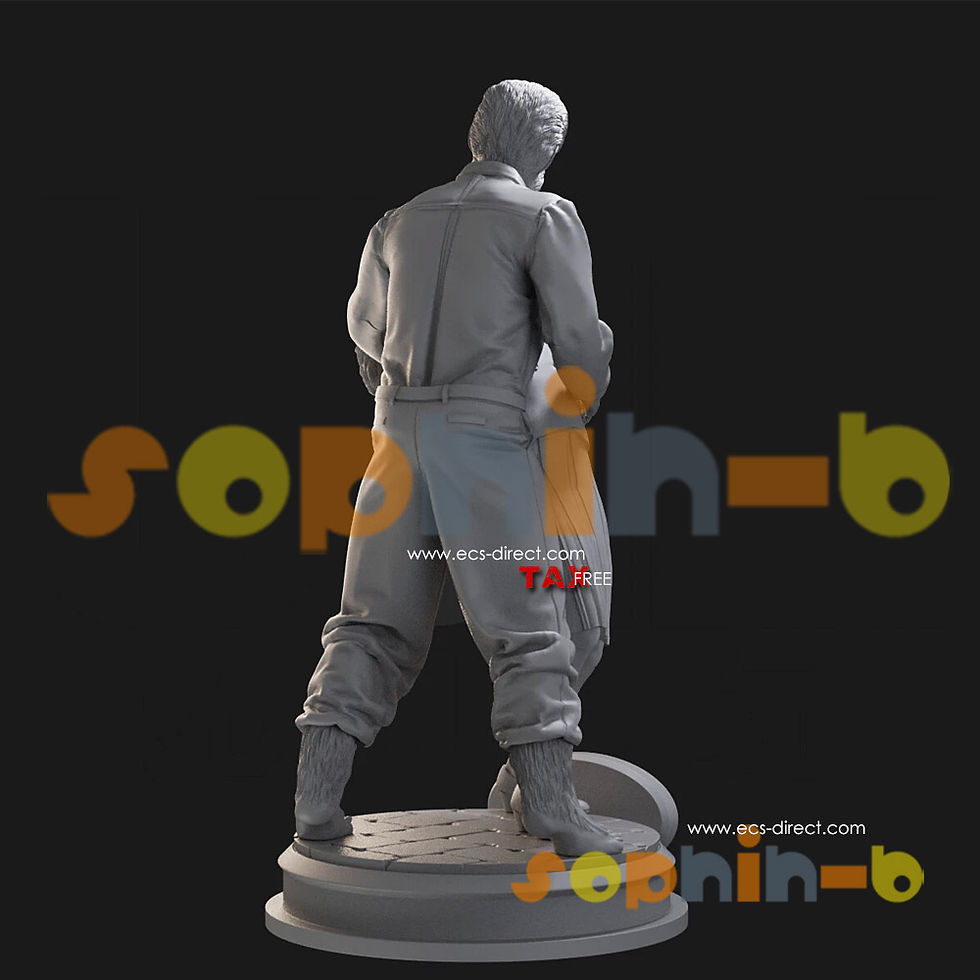 Thumbnail: Wolf Man Monster Resin 1:4 Model Kit Unpainted 3d Print Garage Kit Statue Figure