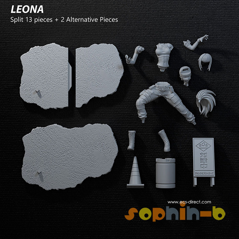 Thumbnail: Leona Heidern NSFW Resin 1:4 Scale Model Kit Unpainted 3d Print GK Statue Figure