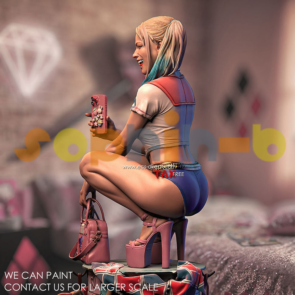 Thumbnail: Harley Quinn NSFW 1:3 Model Kit Unpainted 3d Print GK Statue Figure