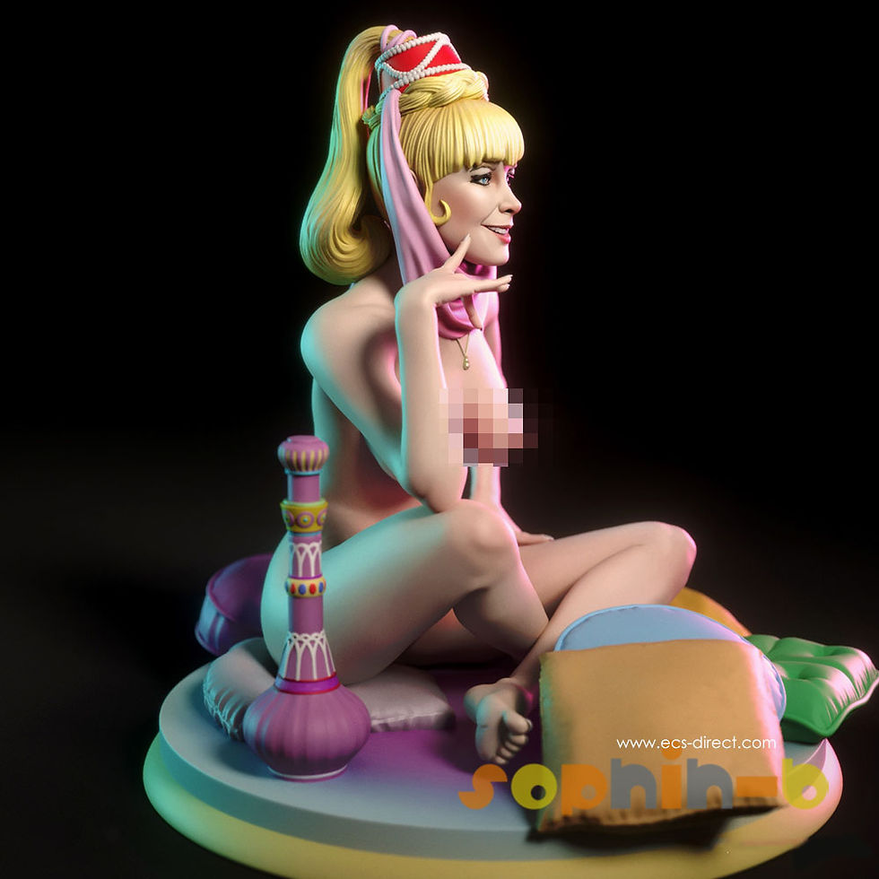 Thumbnail: Dream of Jeannie NSFW Resin 1:4 Model Kit Unpainted 3d Print GK Statue Figure