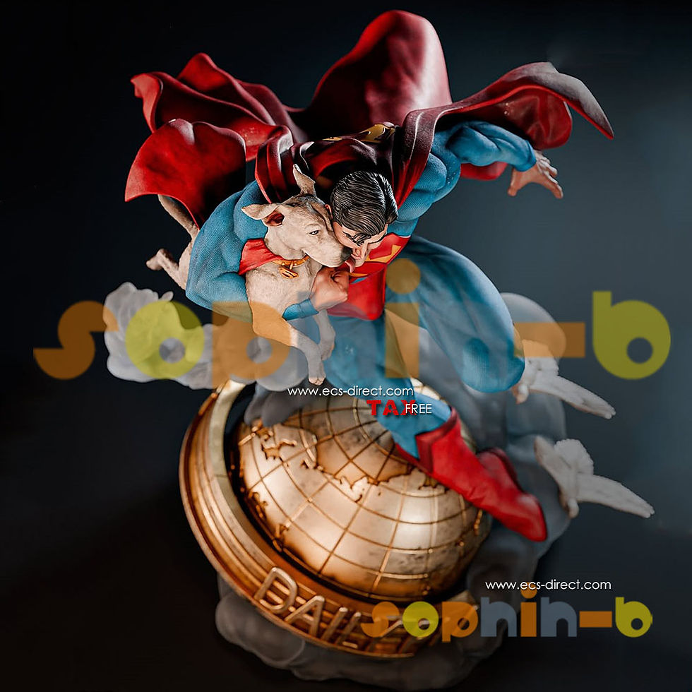 Thumbnail: Super Man & Krypto Resin 1:6 Model Kit Unpainted 3d Printed GK Statue Figure