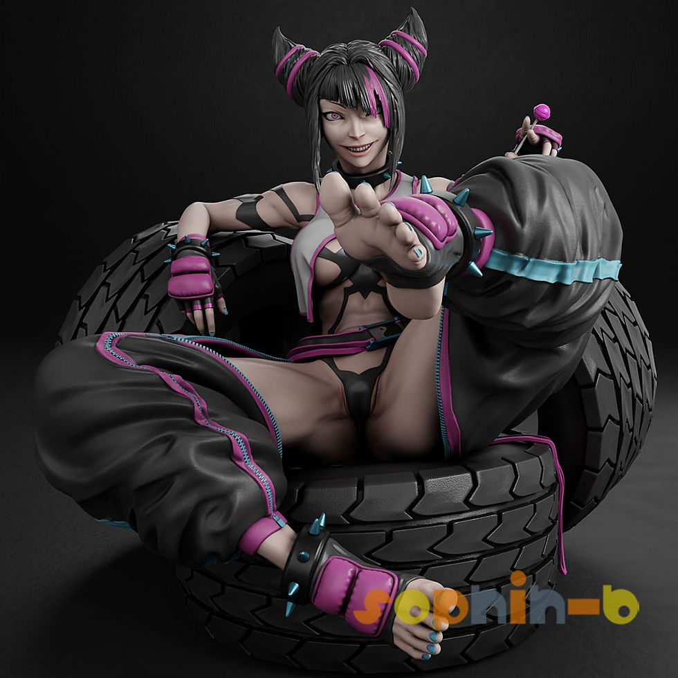 Thumbnail: Juri 2 Ver. Street Fighter Resin 1:4 Model Kit Unpainted 3d Print Statue Figure