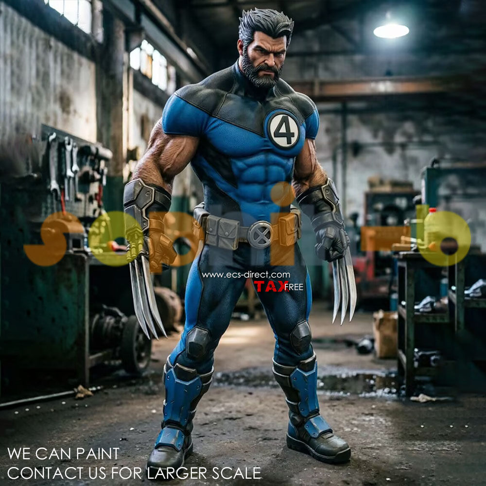 Fantastic 4 Wolverine Statue 1:24 Model Kit Unpainted 3d Print GK Figure