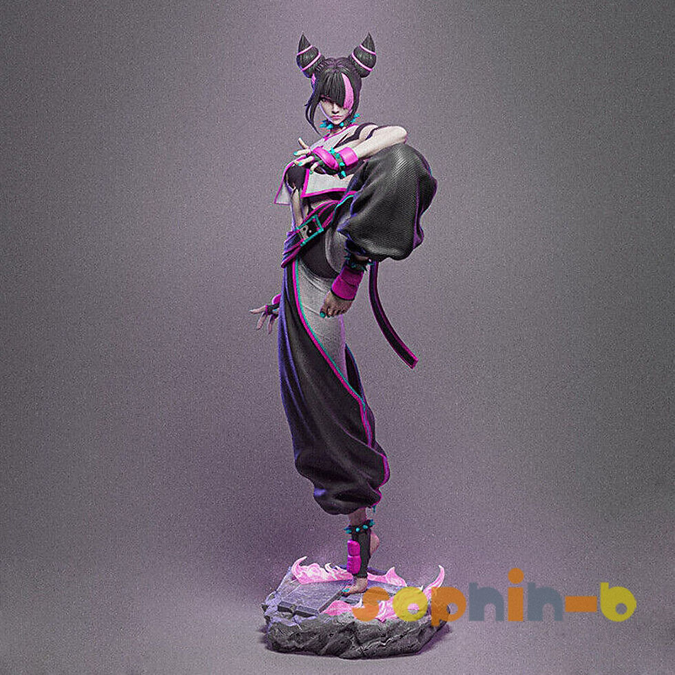 Thumbnail: Juri Street Fighter 1:4 Scale Resin Model Kit Unpainted 3d Print Statue Figure