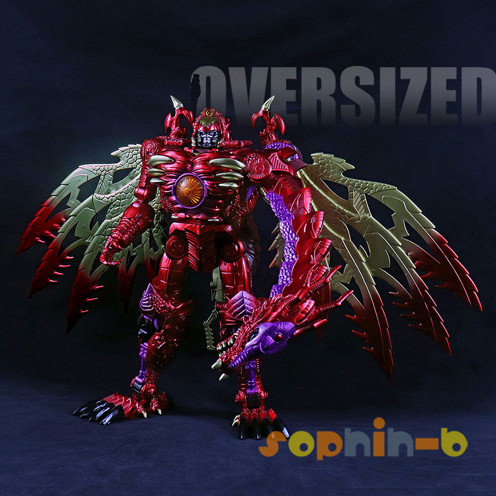 Oversized Transformed Beast Wars Red Dragon Megatron Dragonstorm Action Figure