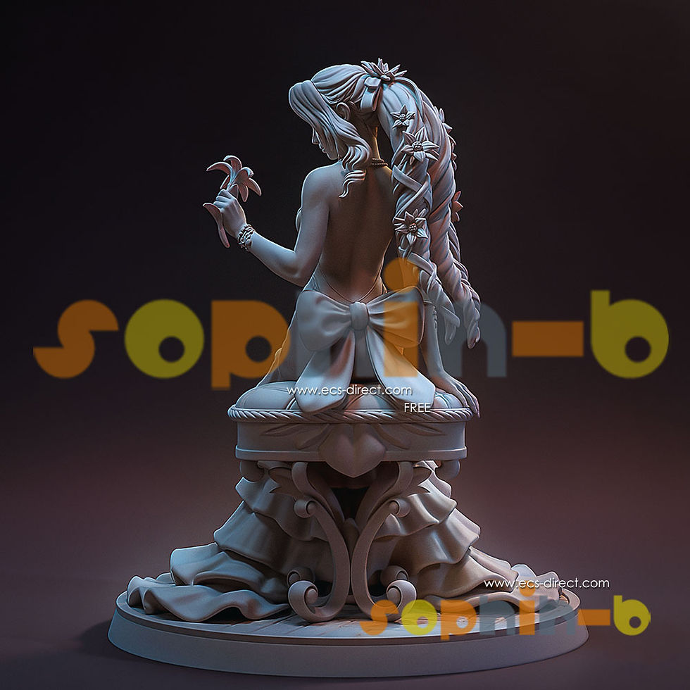 Thumbnail: Aerith Fantasy VII Resin 1/24 Model Kit Unpainted 3d Printed GK Statue Figure