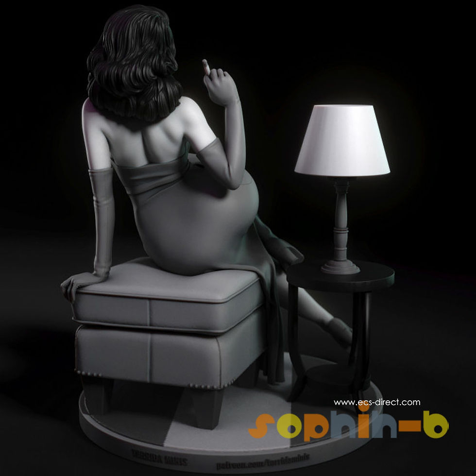 Thumbnail: Ava Jessica NSFW Resin 1:4 Scale Model Kit Unpainted 3d Print GK Statue Figure