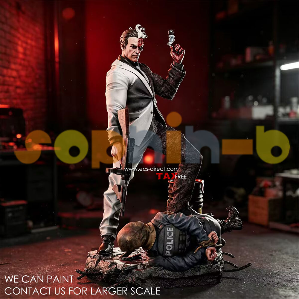 Two Face Batman Figure 1:4 Scale Model Kit Unpainted 3d Print GK Statue