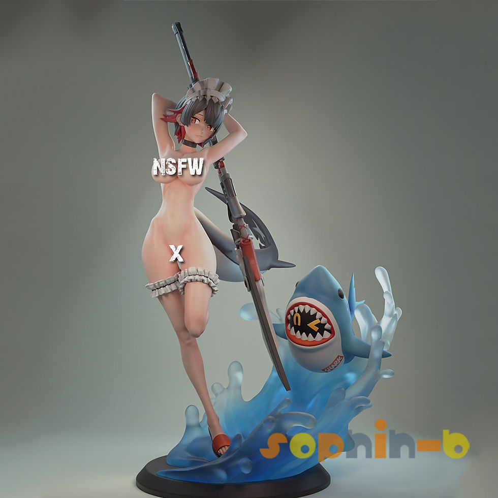 Thumbnail: Ellen Joe NSFW Resin 1:4 Model Kit Unpainted 3d Print Garage Kit Statue Figure