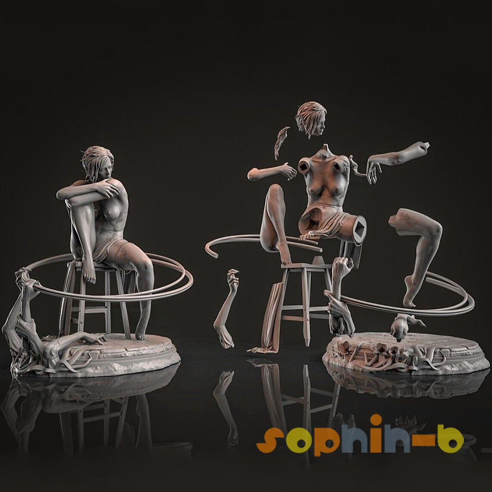 Thumbnail: Numinous Resin 1:6 Scale Sexy Model Kit Unpainted 3d Printed GK Statue Figure