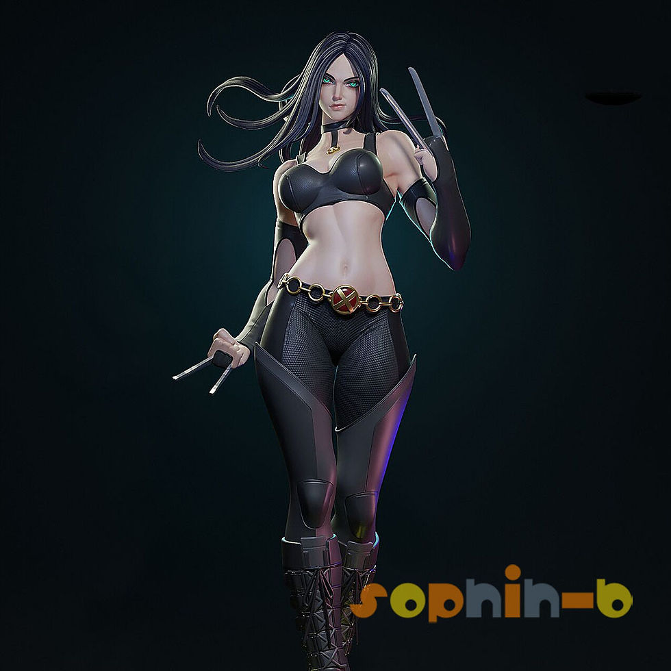Thumbnail: Laura Kinney X23 NSFW Resin 1:4 Model Kit Unpainted 3d Print GK Statue Figure