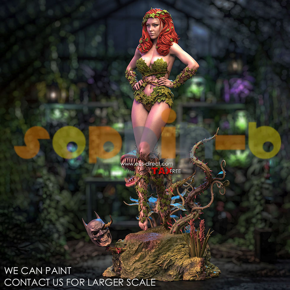 Thumbnail: Poison Ivy Resin 1:4 Scale Model Kit Unpainted 3d Print GK Statue Figure