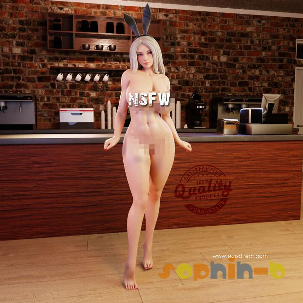 Thumbnail: Bunny Girl Nude NSFW Resin 1:6 Model Kit Unpainted 3d Print GK Statue Figure