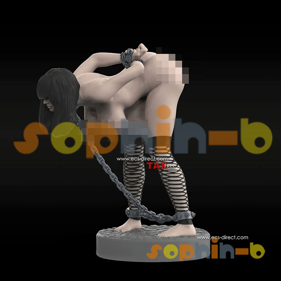 Thumbnail: Slave Girl Bent Over NSFW 1:4 Model Kit Unpainted 3d Print GK Statue Figure