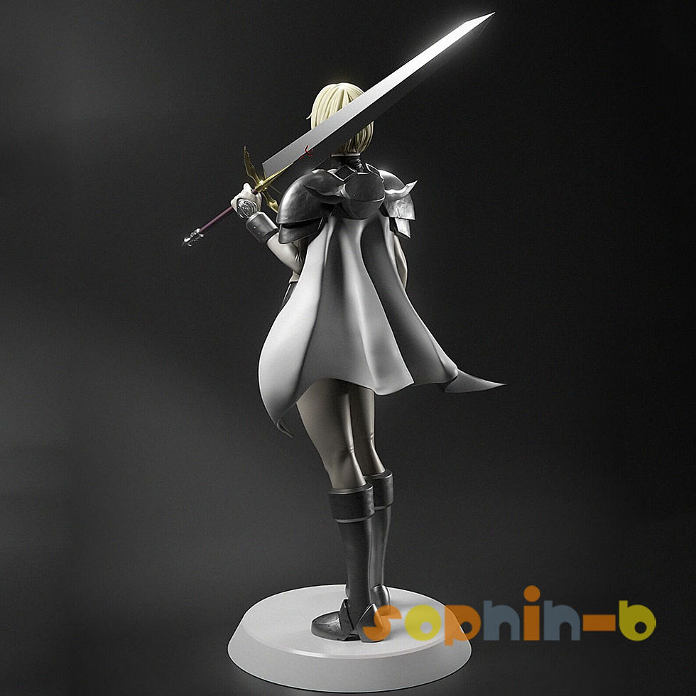 Thumbnail: Claire Claymore Clare Resin 1:6 Model Kit Unpainted 3d Printed GK Statue Figure