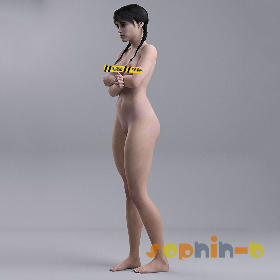 Thumbnail: Wednesday Adams Nude 1:4 Scale Model Kit Unpainted 3d Printed GK Statue Figure