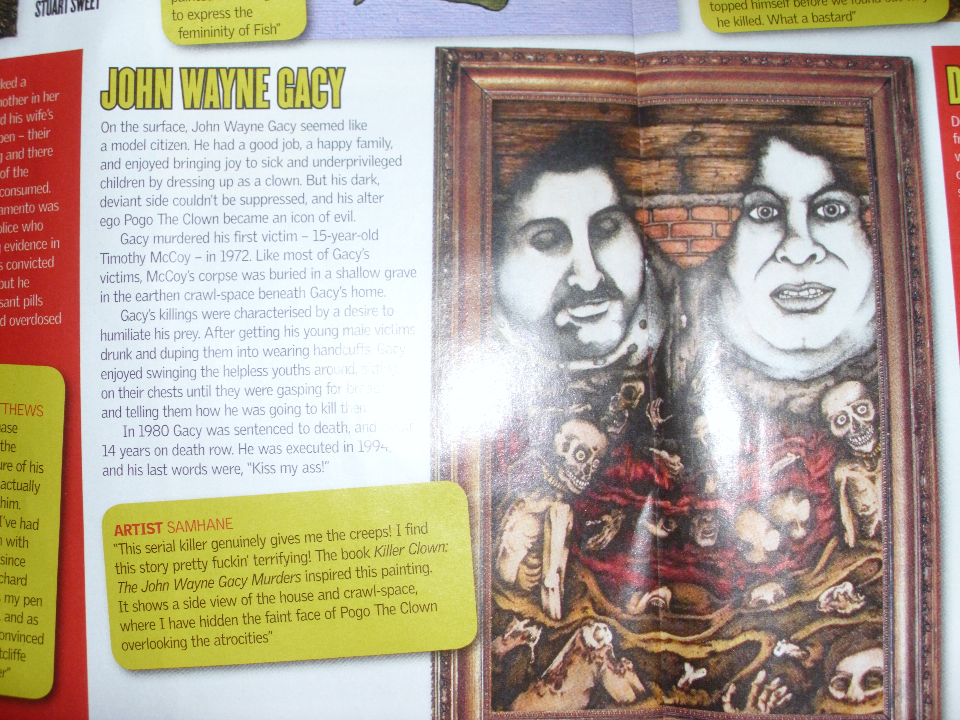 BIZARRE MAGAZINE GACY CRAWLSPACE