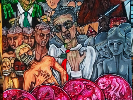 EARLY MORNING BAD VISION : From a waking thought to the canvas. The creation of a new painting. A modern day horror story.