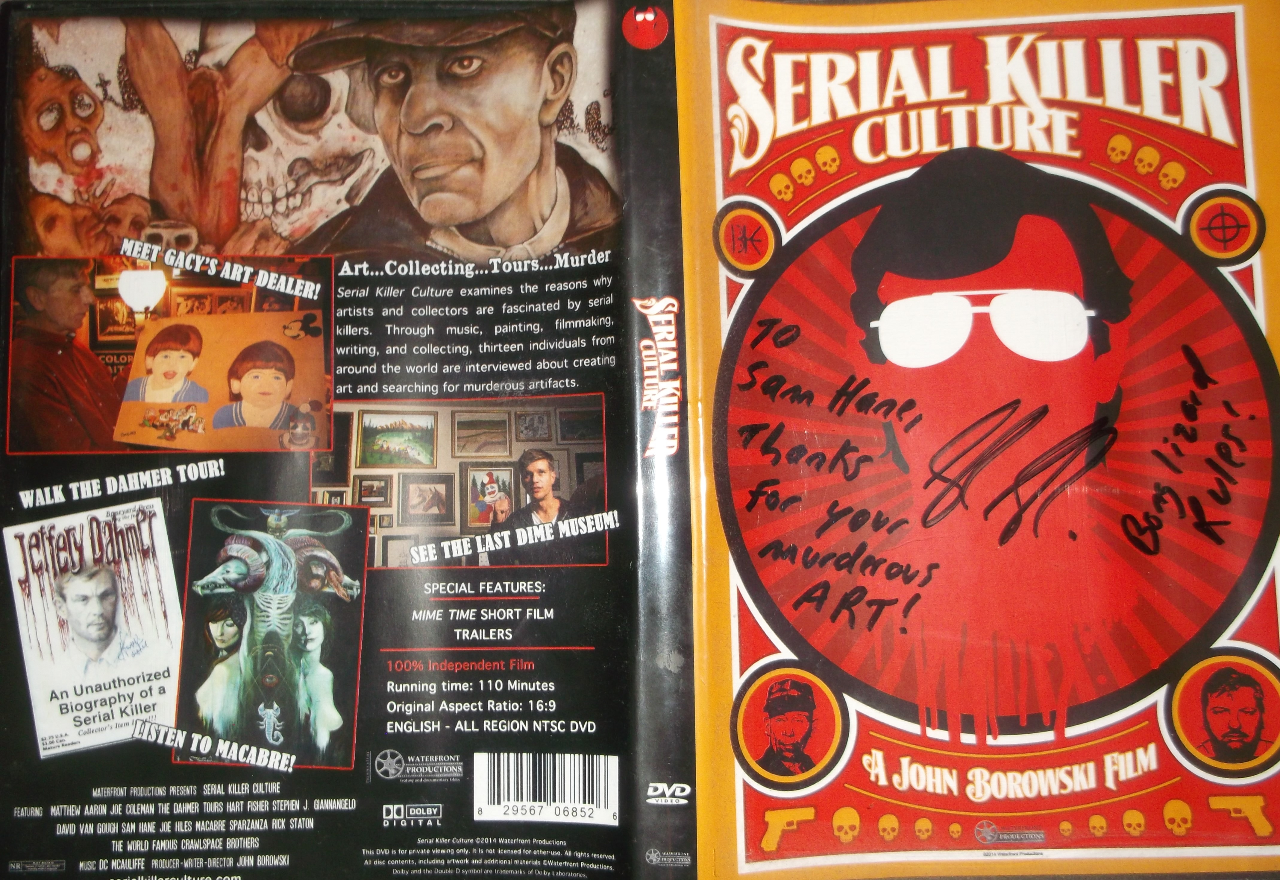 ED GEIN DVD BACK COVER