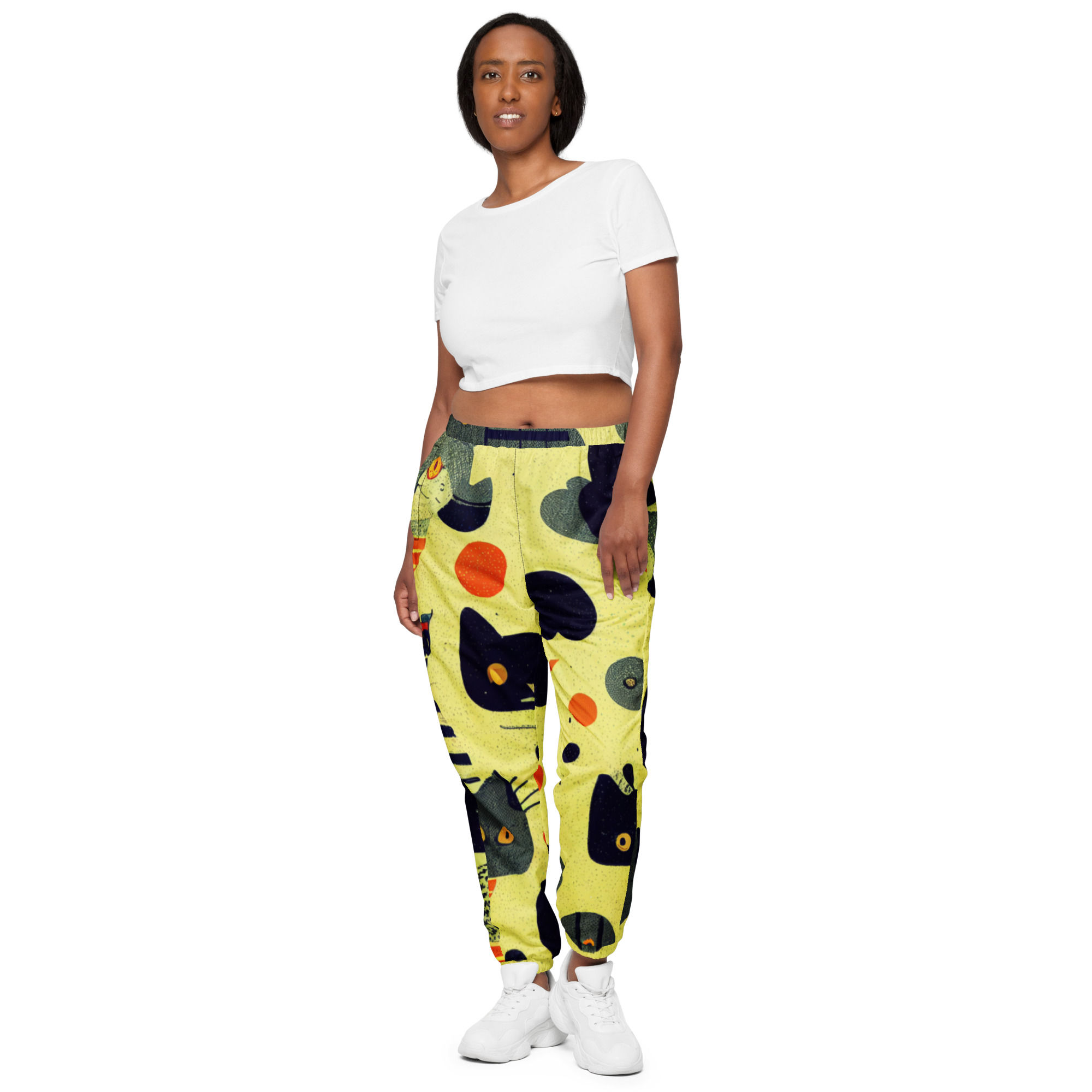 Unisex track pants-Kittygeo yell