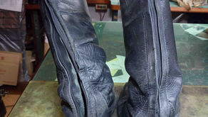 乗馬靴：修理例1（ビフォーアフター）