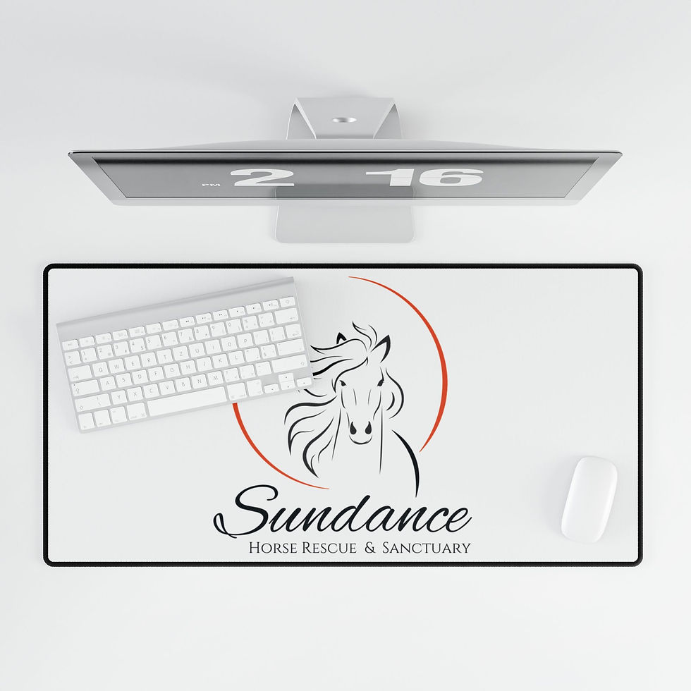 Thumbnail: Sundance Horse Rescue Desk Mat — Large Logo Mouse Pad for Equestrian Fans