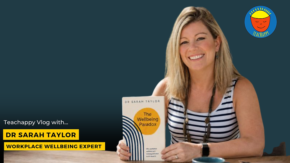 Improving Workplace Wellbeing - Vlog with Dr Sarah Taylor