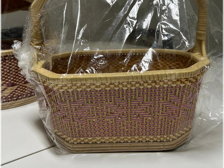 กลุ่มอาชีพตำบลดงมะรุม พร้อมจัดจำหน่ายตะกร้าหวายเทียม